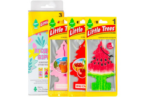 16437577 Комплект ароматизаторов Little Trees Елочка 3 шт., ягодный взрыв LTMIX4 Car-Freshner