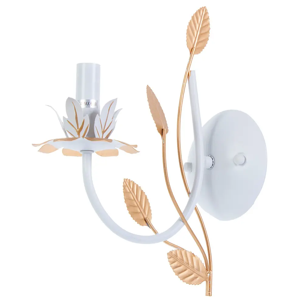 Бра Flora 1хE14х60 Вт цвет белый 81930960 STLM-2190643 Eurosvet 