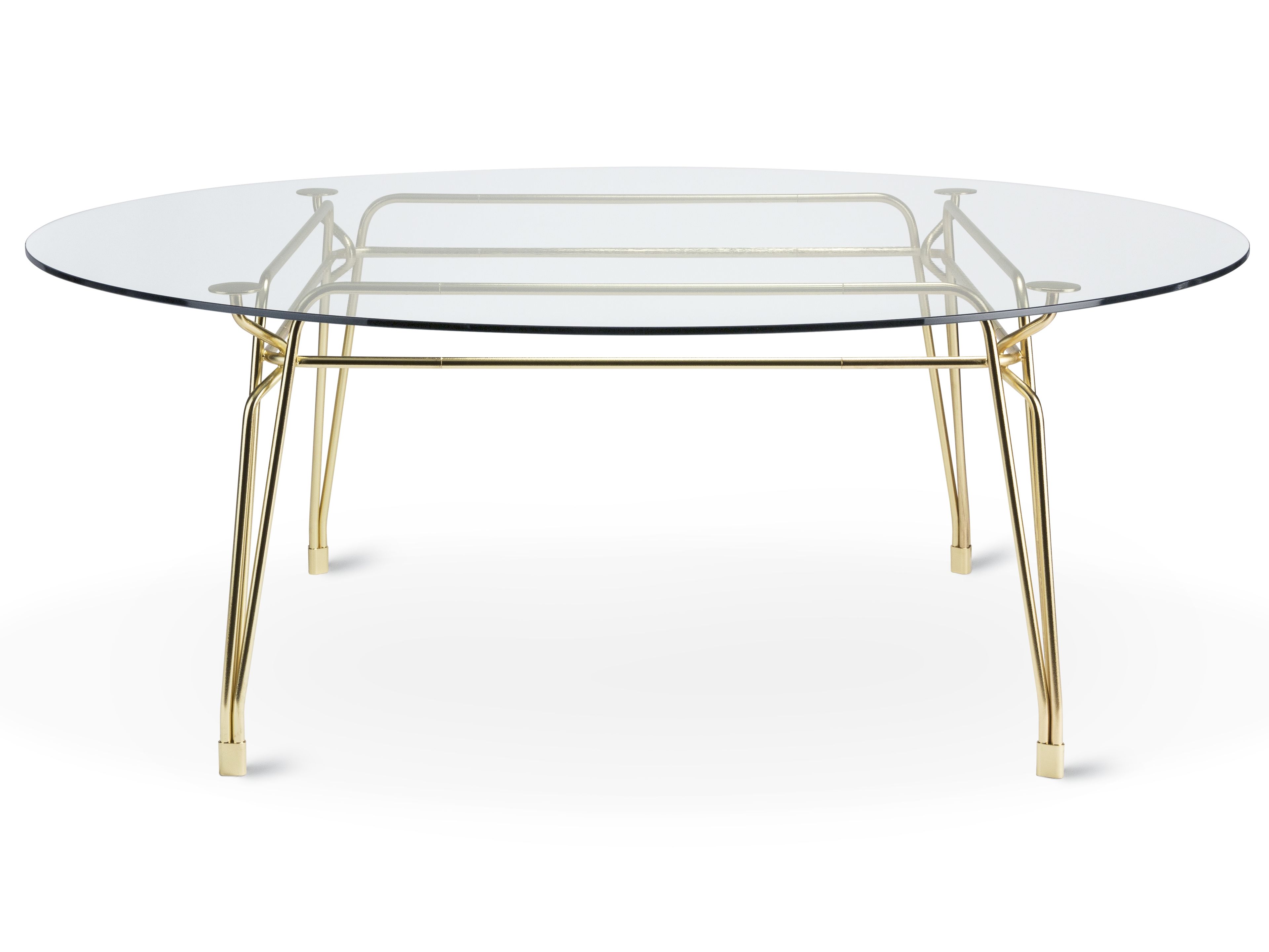 Круглый стеклянный обеденный стол GHIDINI1961 Ботани ARCH-00068237