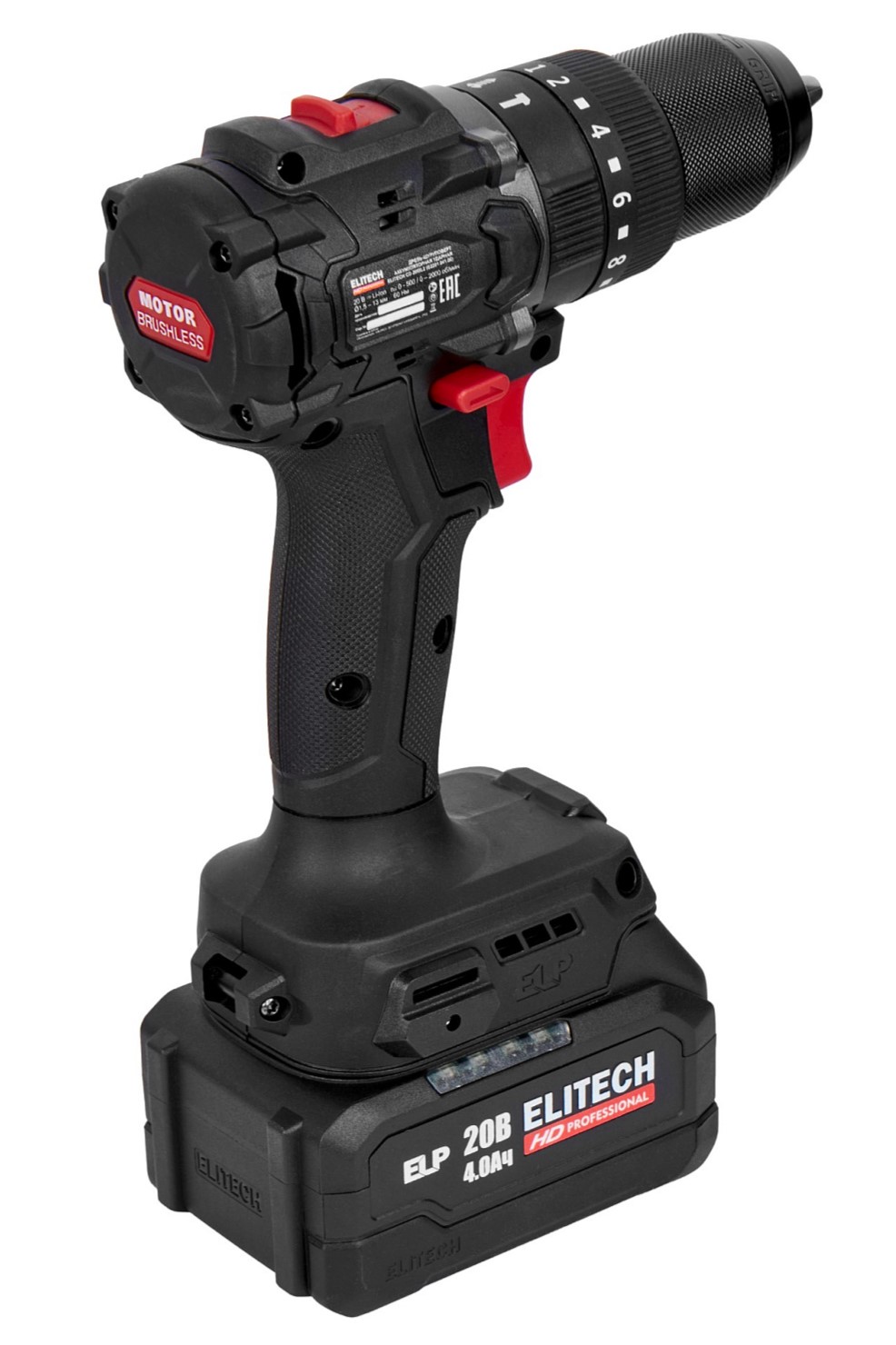 Дрель-шуруповерт ELITECH HD CD 20ISL2 9130087 STDN-0027655 - Вид №3