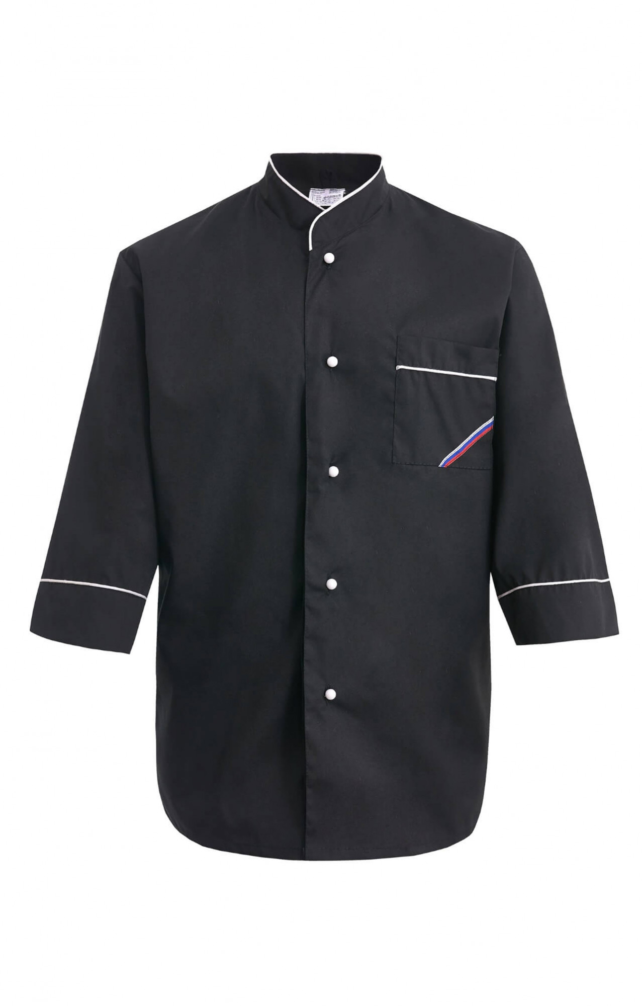 69104 Куртка поварская "Люкс-Лайт" черная  Повар  размер 52-54/182-188 Спецодежда 