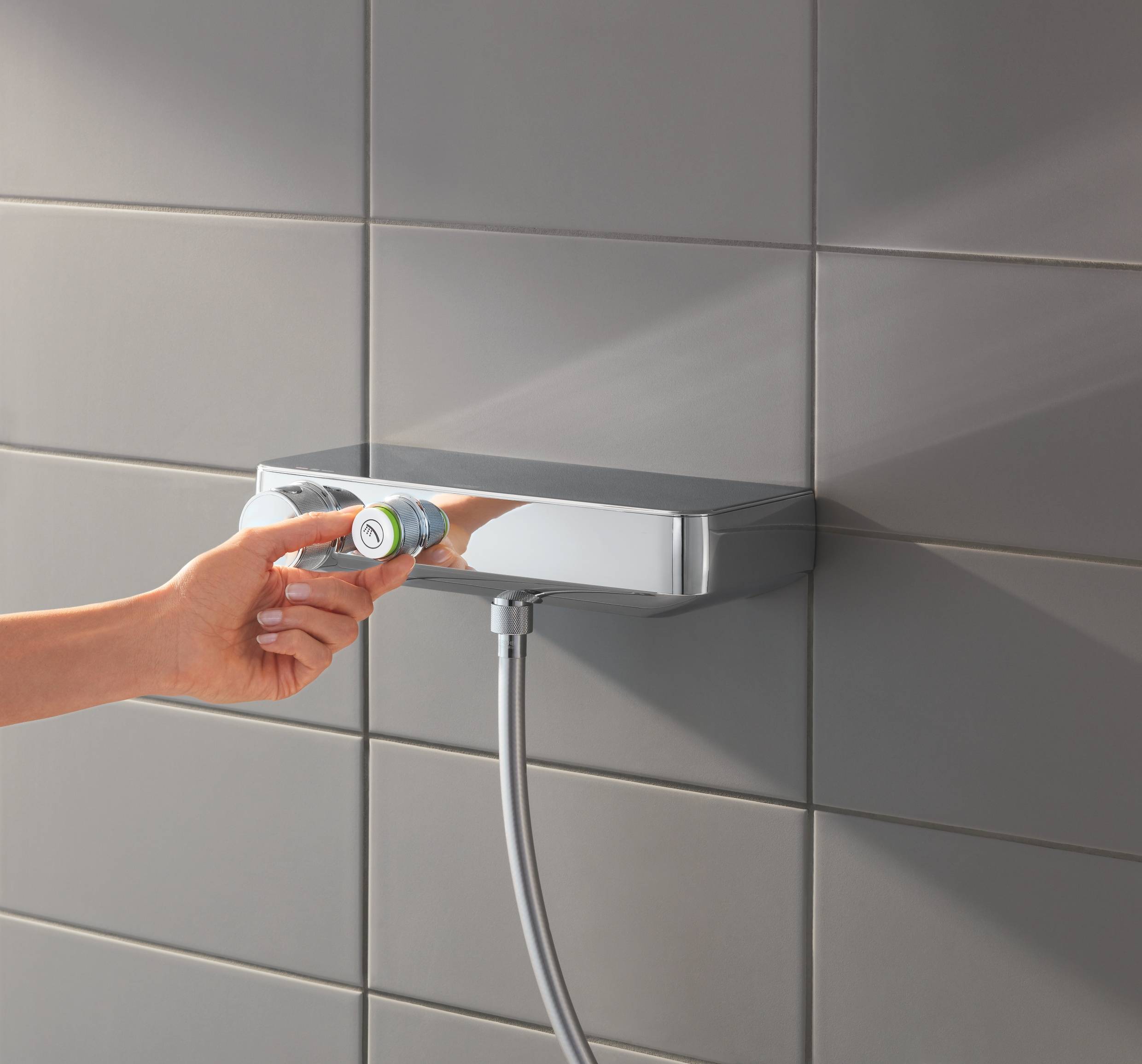Термостатический смеситель для душа GROHE GRT SmartControl, настенный монтаж (34719000) Skate - Вид №5