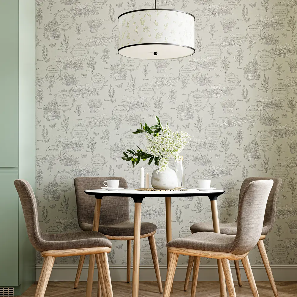 Флизелиновые обои Palitra Home Aromatique - изумрудная элегантность для вашего интерьера 89392993 STLM-1432999 - Вид №3