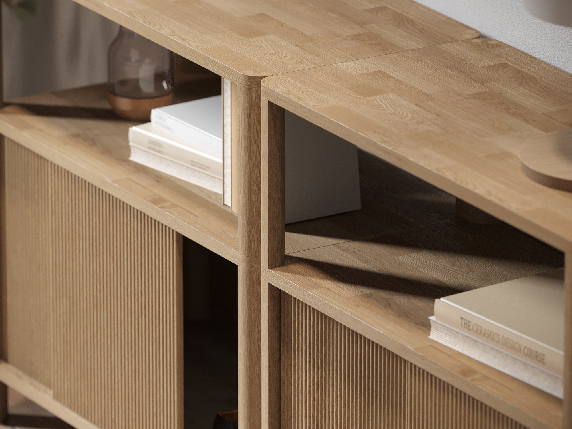 Модульный книжный шкаф из массива дерева Woodendot Cloe ARCH-00100242 - Вид №10