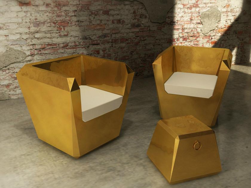 altreforme Мягкое алюминиевое кресло с подлокотниками Dream sun-id-1458682 - Вид №1