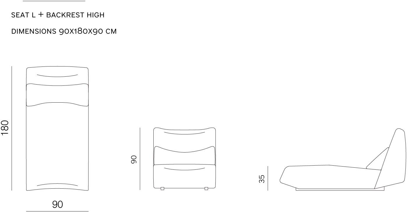 prostoria 2-х местный модульный тканевый диван Absent sun-id-1464235 - Вид №8