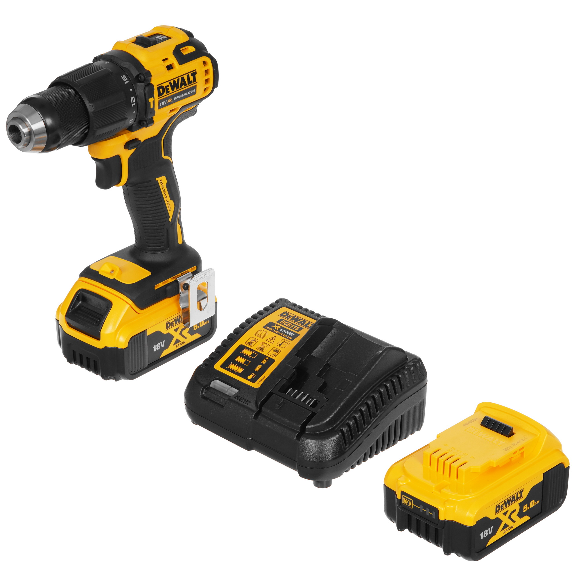 Дрель-шуруповерт DeWalt DCD709P2T XR FLEXVOLТ 18/54V 5443678 STDN-0020109 - Вид №1