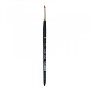 1011104 Кисть колонок Короткая рабочая часть круглая короткая ручка №04 ХМ