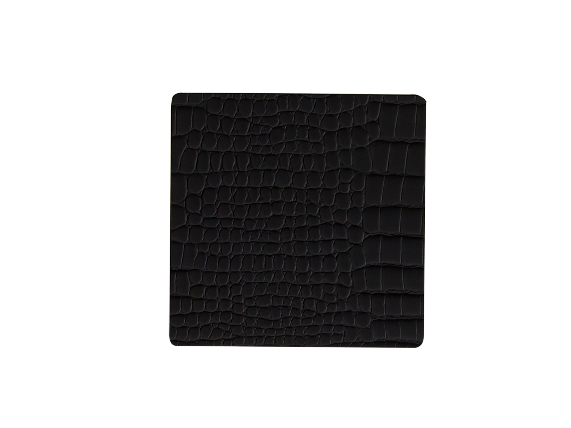 9898 CROCO black подстаканник квадратный 10x10 см, толщина 2мм;LIND DNA - Вид №1