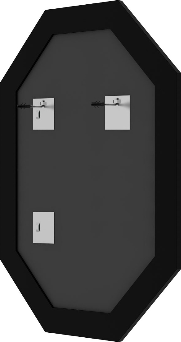 BY 7251 Зеркало в багетной раме - виньетка античная бронза 109 mm EVOFORM Octagon - Вид №1