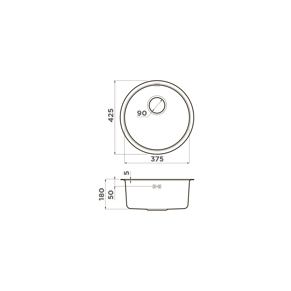 Кухонная мойка Toya 42-U/IF IN OMOIKIRI 4993186 - Вид №3