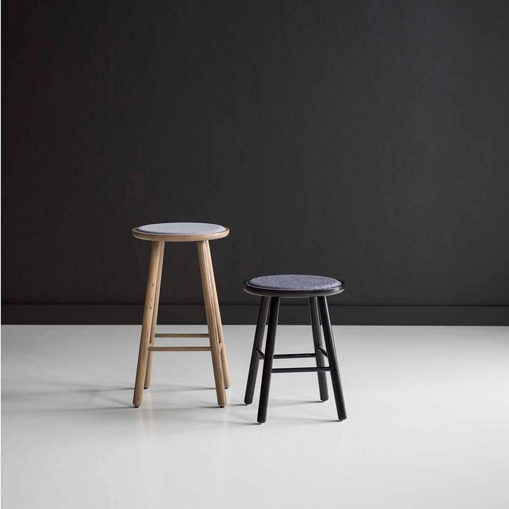 Табурет из ясеня с подставкой для ног Hans K ZigZag ARCH-00032032 - Вид №4