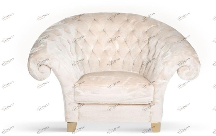 VGnewtrend Стеганое кресло с тканевой обивкой New versailles 7542583.28 