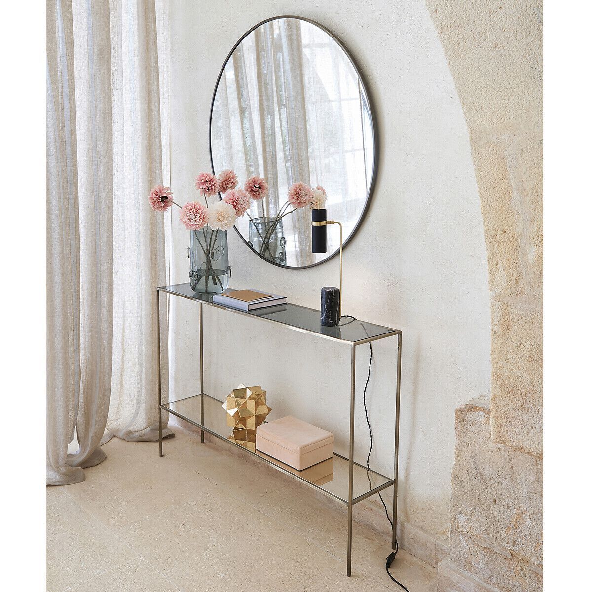 Настенное круглое зеркало с рамкой AMPM CALIGONE ARCH-00139332 - Вид №2