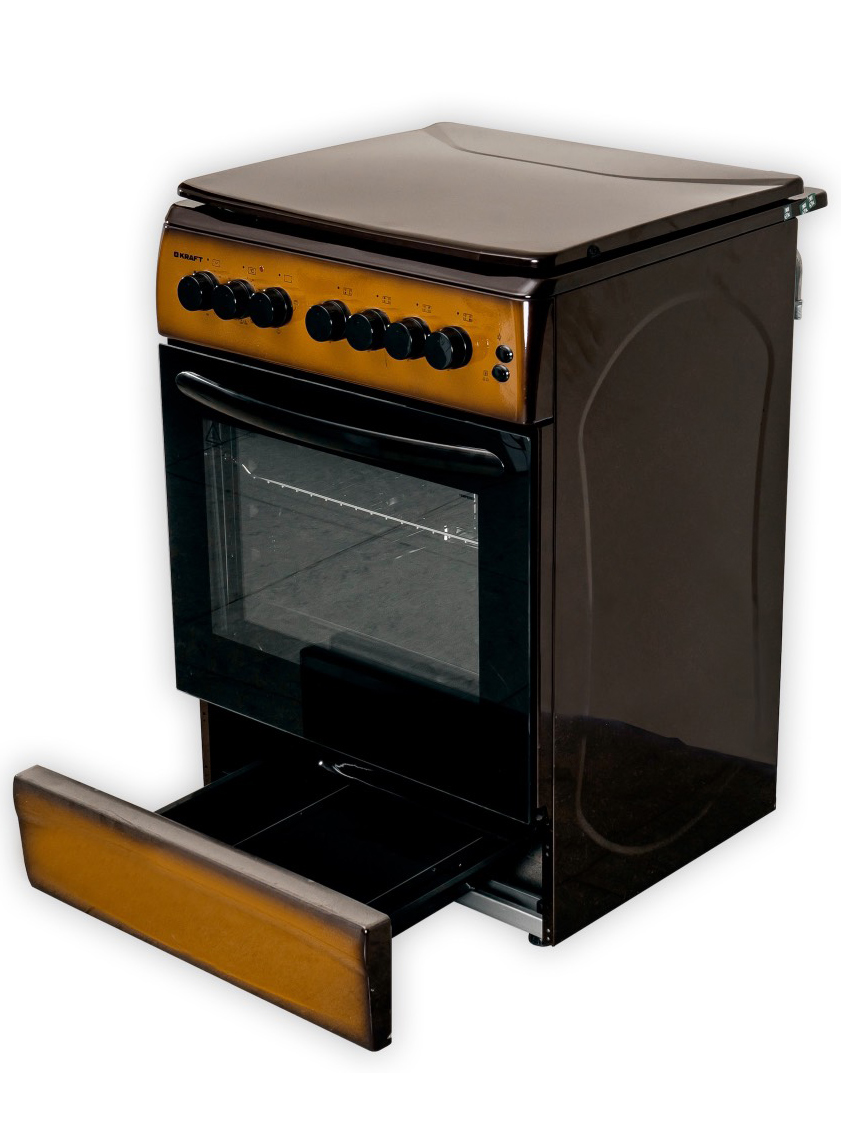 5326575 Комбинированная плита Kraft KF-FSK6405AEBRI коричневый STDN-0036033 - Вид №4