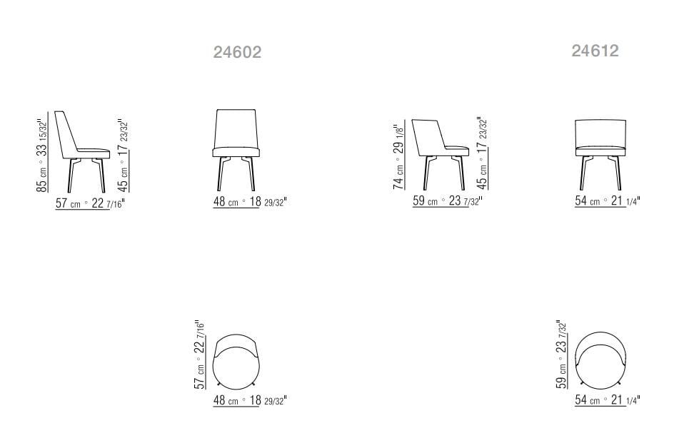 Съемный тканевый мягкий стул с подлокотниками Flexform Hera ARCH-00139363 - Вид №4