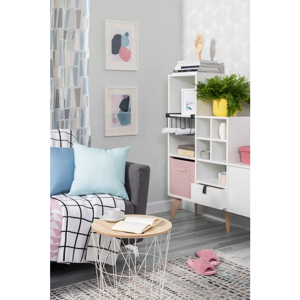 Стеллаж KONSENSA Руан 6 секций 104x104x31.7 см ЛДСП цвет белый STLM-2150133 - Вид №14