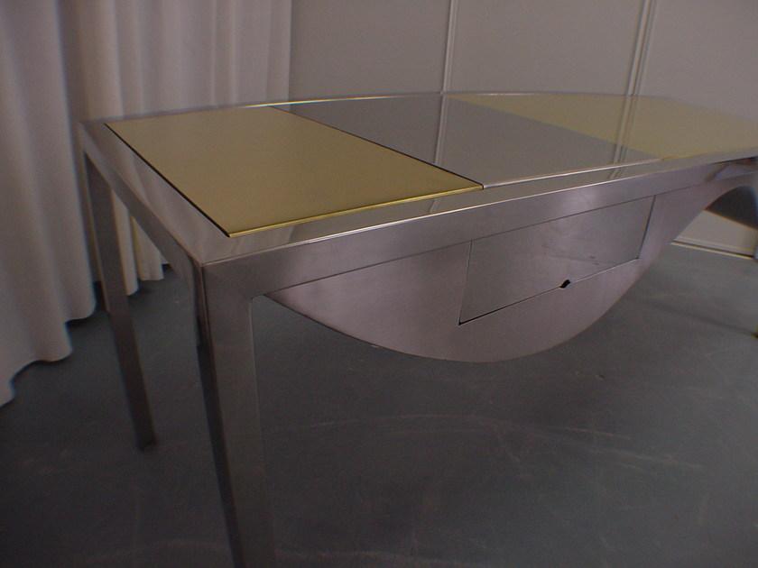 ICI ET LÀ Дизайнерский стол из нержавеющей стали с ящиками Handmade metal furniture by ici et là Sts02 - Вид №2
