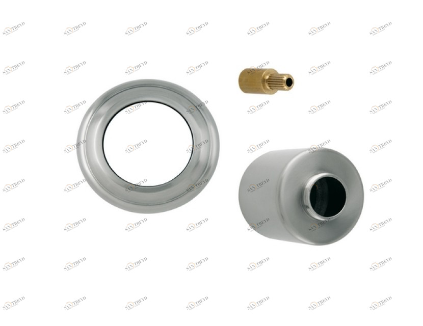 046393.000.50 Комплект отделки для 3-х сторон настенного переключателя Яркий хром Mestre 