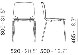 Pedrali Штабелируемый стул из технополимера Babila 2730 - Вид №9