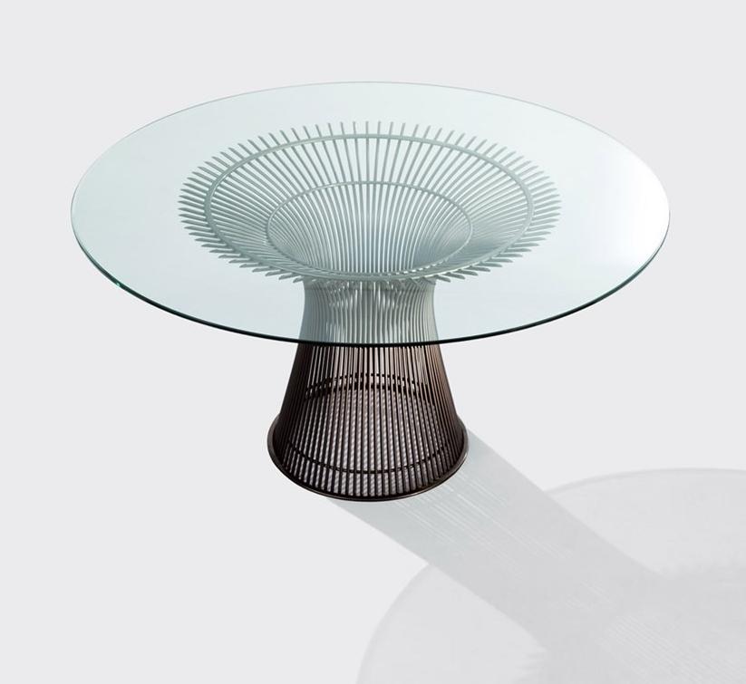 KNOLL Круглый стол из стали и стекла Platner sun-id-1493950 - Вид №2