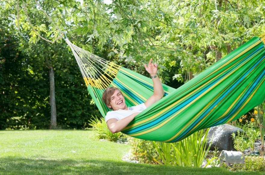 Подвесной гамак двухместный Currambera kiwi IMPEX  132323 Зеленый  - Вид №3