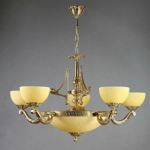 Подвесная люстра Ambiente Tenerife 02166/5 WP желтая AMBIENTE ДИЗАЙНЕРСКИЕ, TENERIFE 188238 Желтый