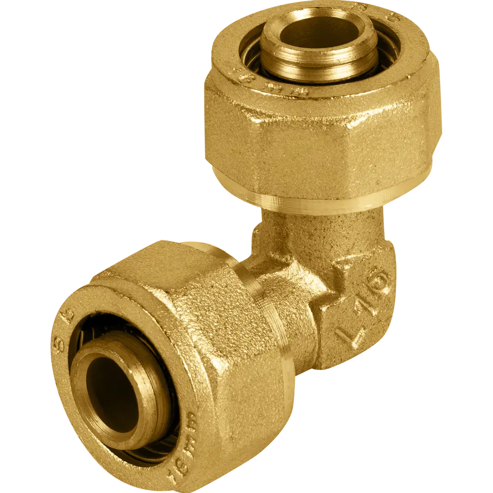 Угловой фитинг AQUABEAM 16 мм для трубных соединений под 90° 82275222 STLM-0023767