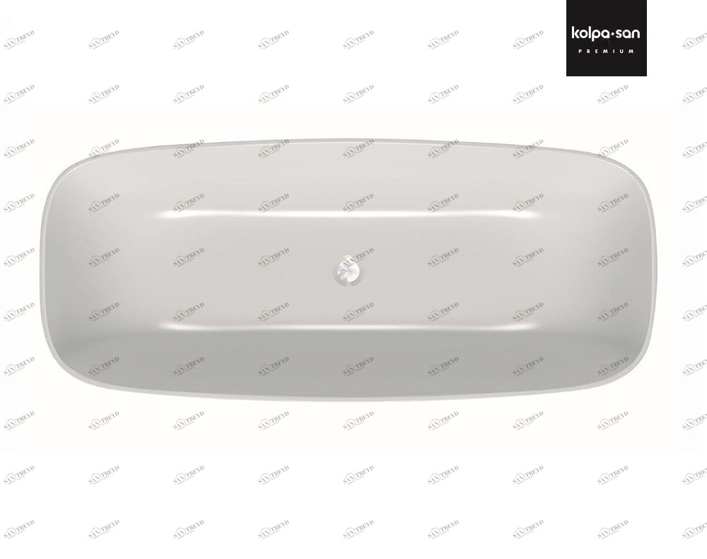 Ванна из искусственного камня Kerrock Milo 01232 BLACK Словения Kolpa-San