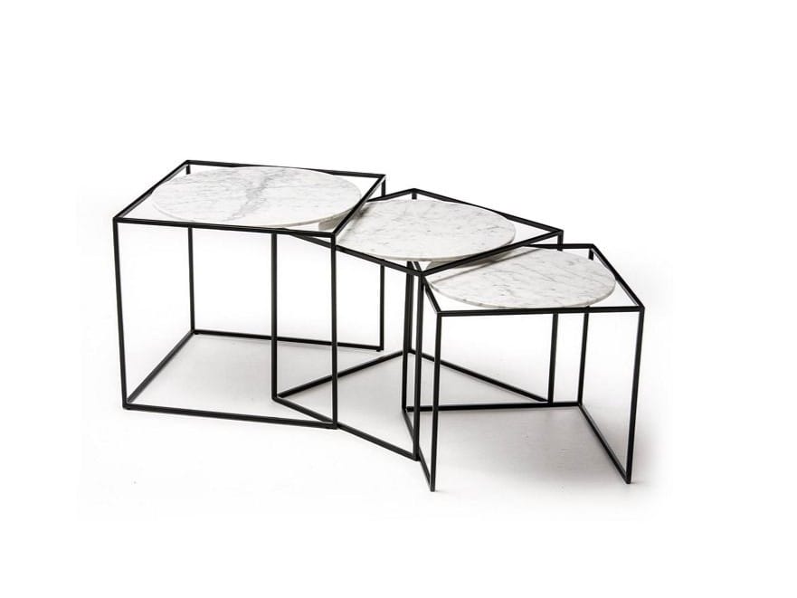 Квадратный металлический журнальный столик ROCHE BOBOIS G3 ARCH-00012807 - Вид №4