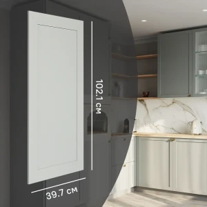 KONSENSA Фасад Кинель для кухни из массива ясеня серо-зеленый матовый 89398700