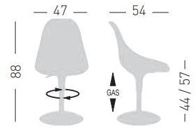 GABER Офисное кресло с регулируемой высотой из технополимера Harmony sun-id-1348898 - Вид №1