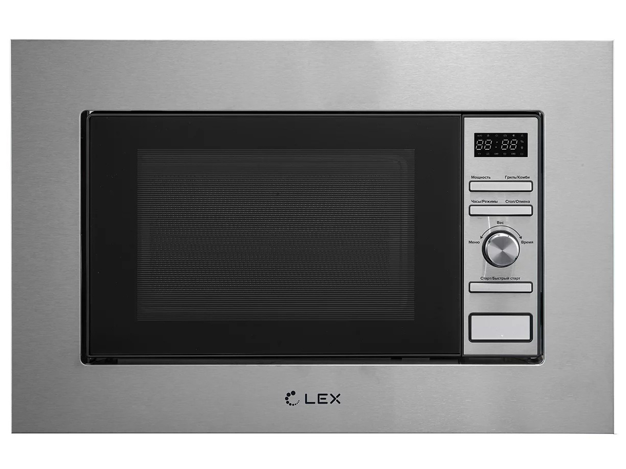 9052358 Встраиваемая микроволновая печь LEX BIMO 20.05 IX серебристый STDN-0048467