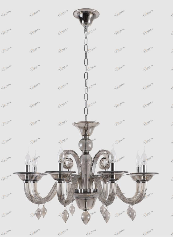 Подвесная люстра Crystal Lux Caetano SP-PL8 Smoke CRYSTAL LUX ДИЗАЙНЕРСКИЕ, CAETANO 220561 Дуб 