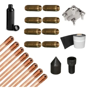 91892765 Комплект заземления Groza pro 12 м D14x1500 мм омедненная сталь STLM-1391718