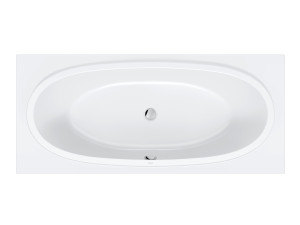 Утопленная 2-местная акриловая овальная ванна