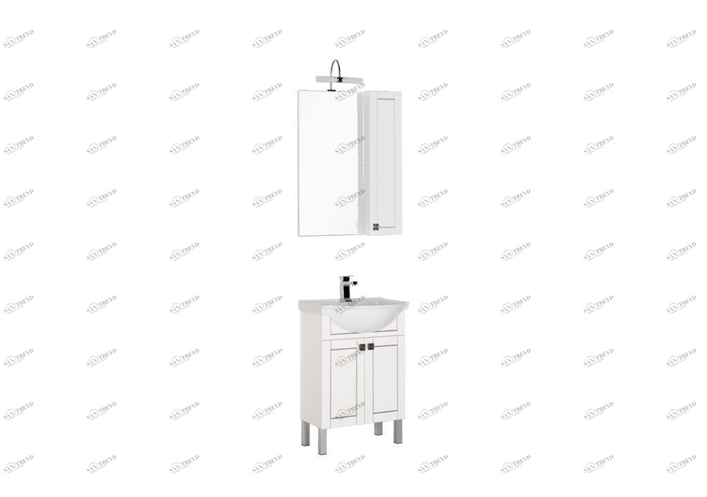 Мебель для ванной Aquanet Честер 60 белый/серебро 00187592