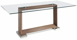 Angel Cerdá Прямоугольный обеденный стол из дерева и стекла Nature life 1006