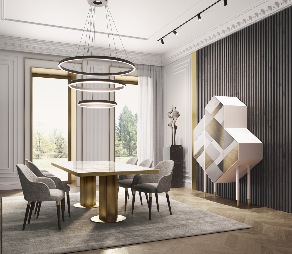 Обеденный стол на Миконосе Mykonos A3195 Coleccion Alexandra - Вид №3