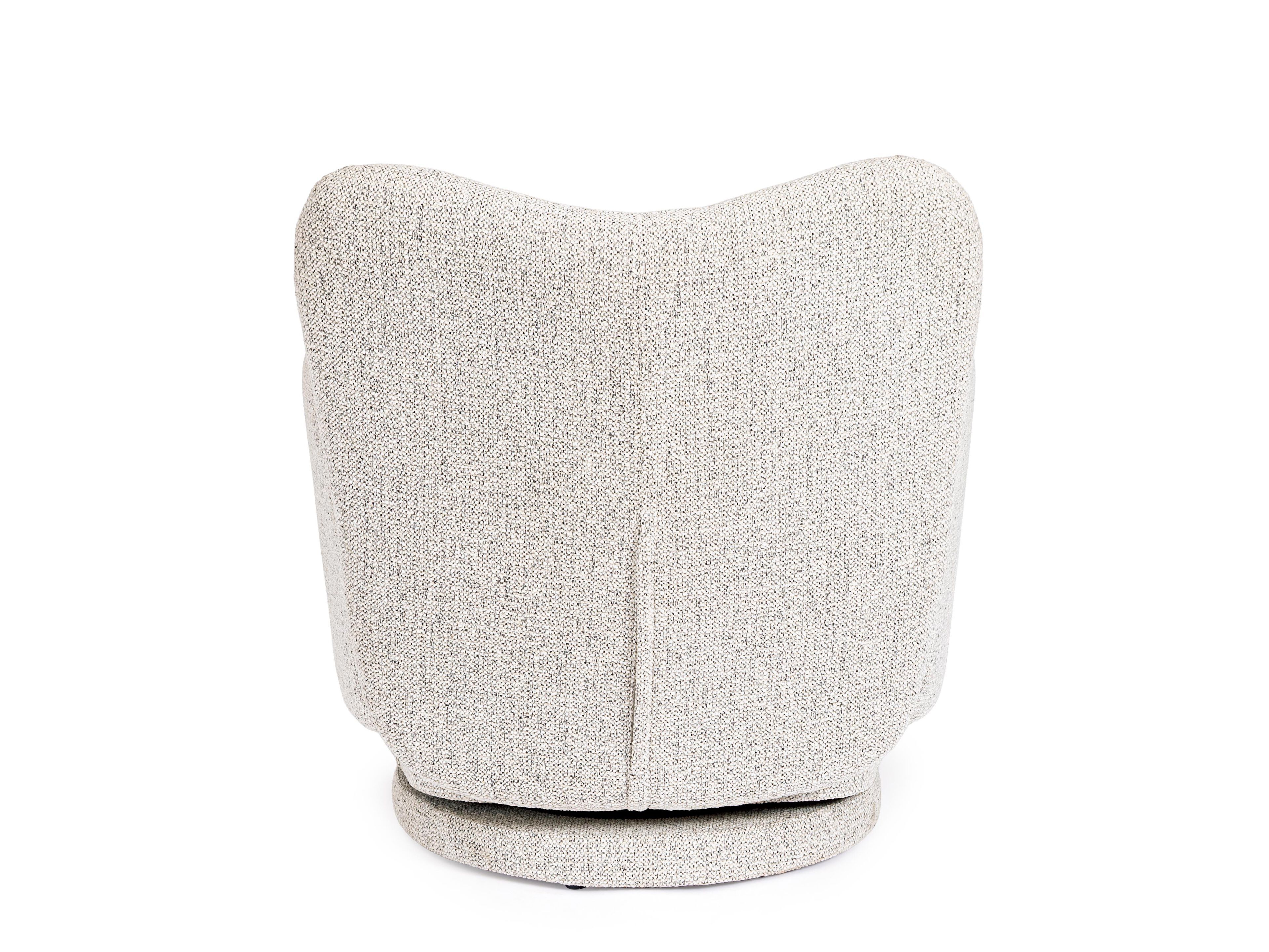 Тканевое вращающееся кресло с подлокотниками BIZZOTTO HARPER ARCH-00143128 - Вид №4