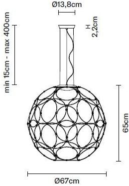 Fabbian Светодиодный подвесной светильник из стали sun-id-1408477 - Вид №13