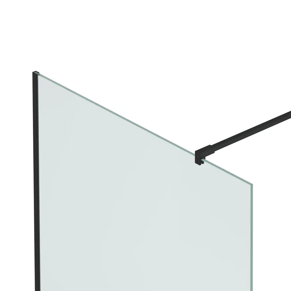 Душевая перегородка Mebelvann 90×200 см с черным профилем и прозрачным стеклом 89372131 STLM-0978238 - Вид №1