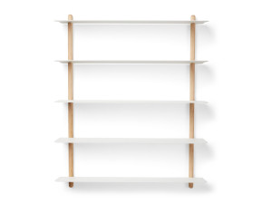 Стальной и деревянный настенный книжный шкаф