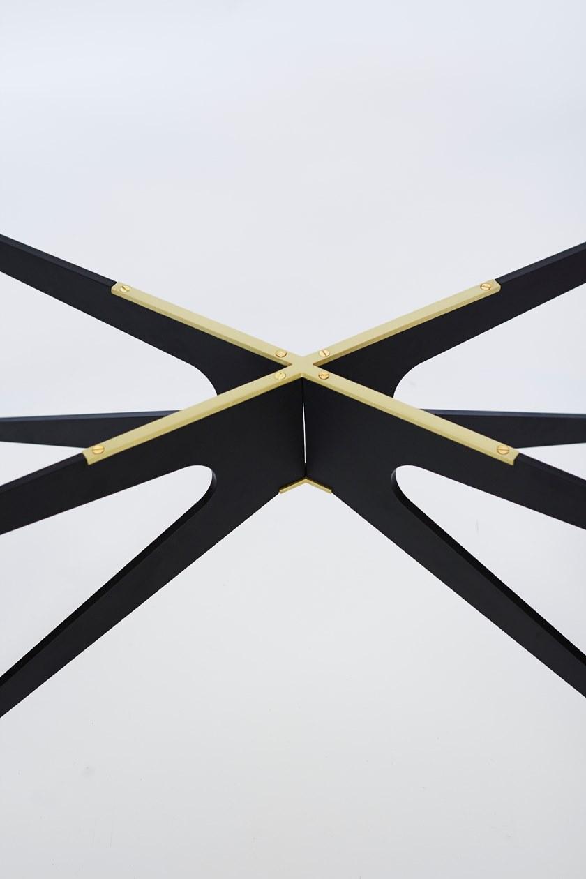 GABRIEL SCOTT Прямоугольный журнальный столик из стали и стекла для гостиной Dean sun-id-1396351 - Вид №4