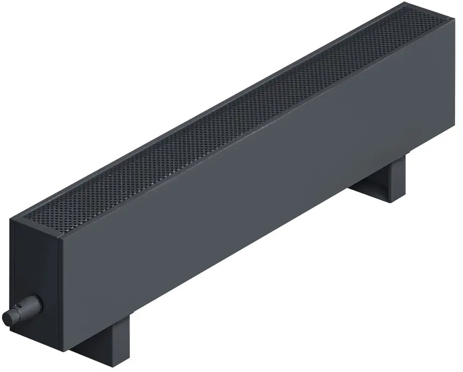 91516363 Конвектор напольный Varmann Minikon Стандарт 1300x230x135 мм биметалл серый матовый STLM-0936734