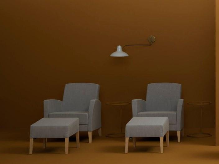 PIAVAL Подставка для ног из ткани в современном стиле Fandango | contract 77 - Вид №3