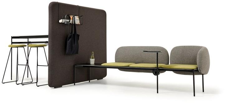 Diemme Отдельностоящая офисная перегородка из ткани Snake sun-id-1359790 - Вид №5