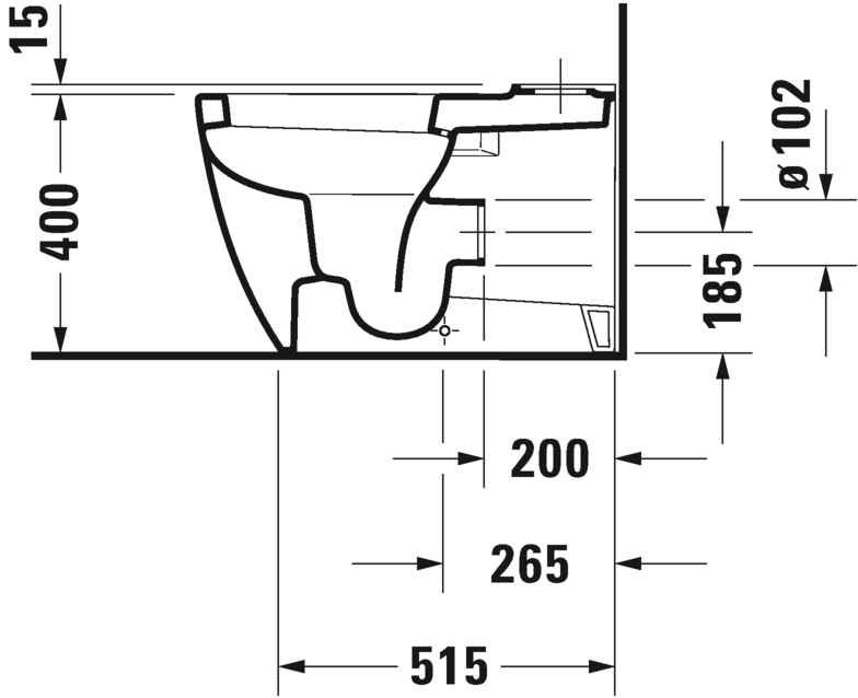 2170090000 Компакт унитаз с бачком Белый Duravit ME BY STARCK Германия - Вид №3