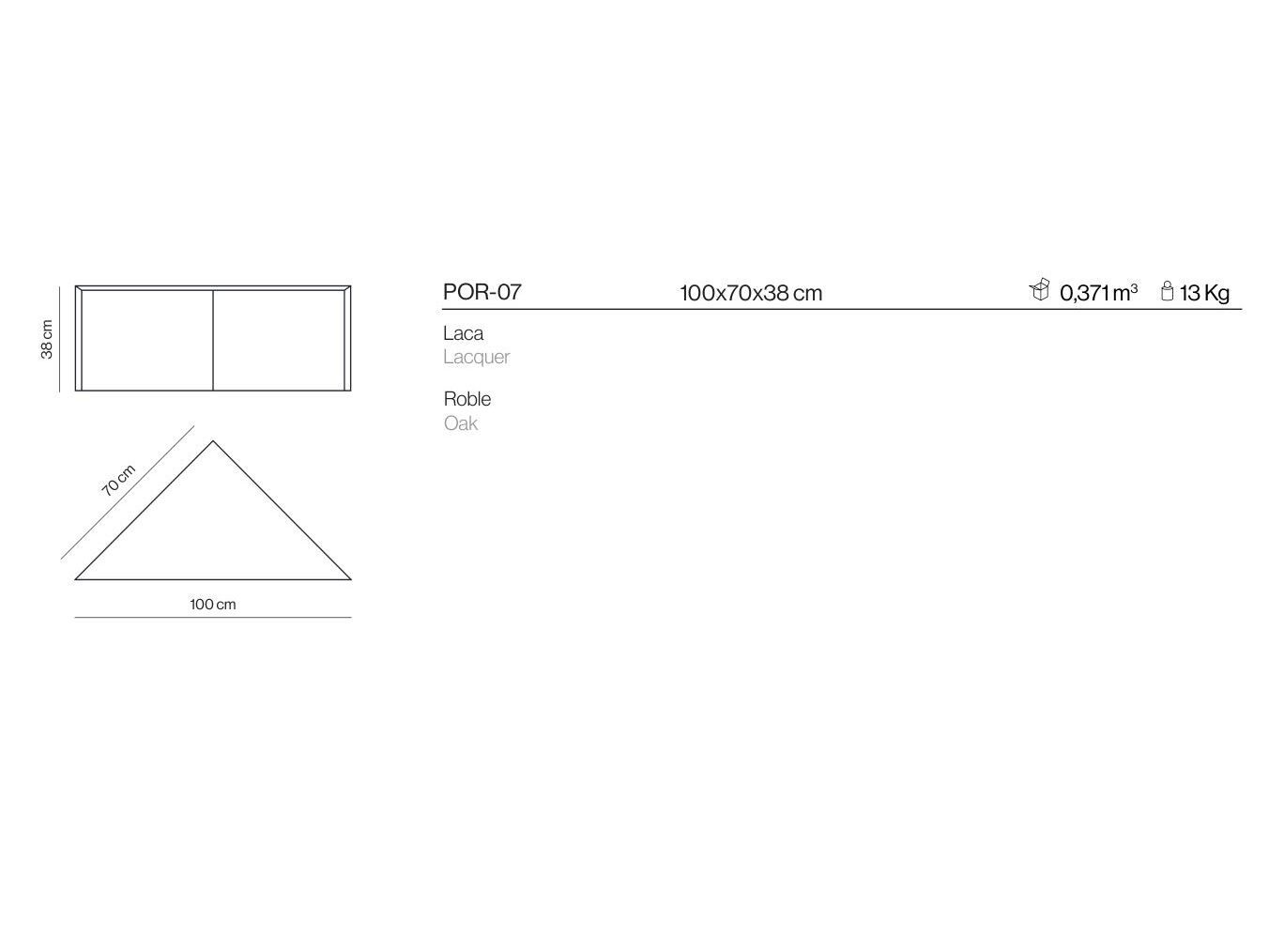 Треугольный журнальный столик Kendo Mobiliario PORCIONES ARCH-00059883 - Вид №8