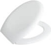 Сиденье для унитаза ınar Duroplast White с пластиковыми петлями / KC0701.01.0000E